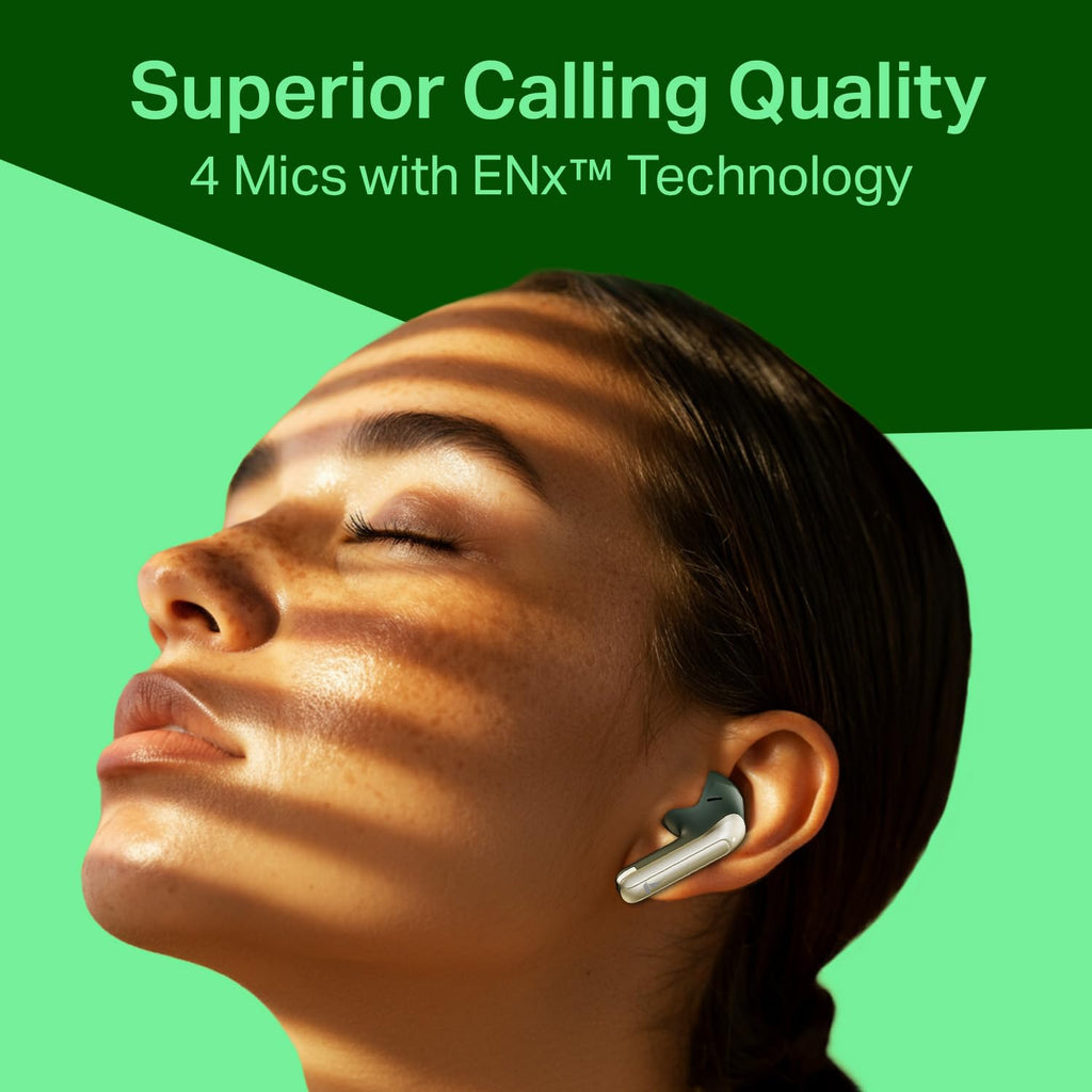 boAt 2025 Launch Airdopes 219, 4Mics ENx, 40H Battery, Best in Segment for Calling, Stream Ad Free Music via App Support, Bluetooth Earbuds, TWS Ear Buds Wireless Earphones with mic (Forest Sage)