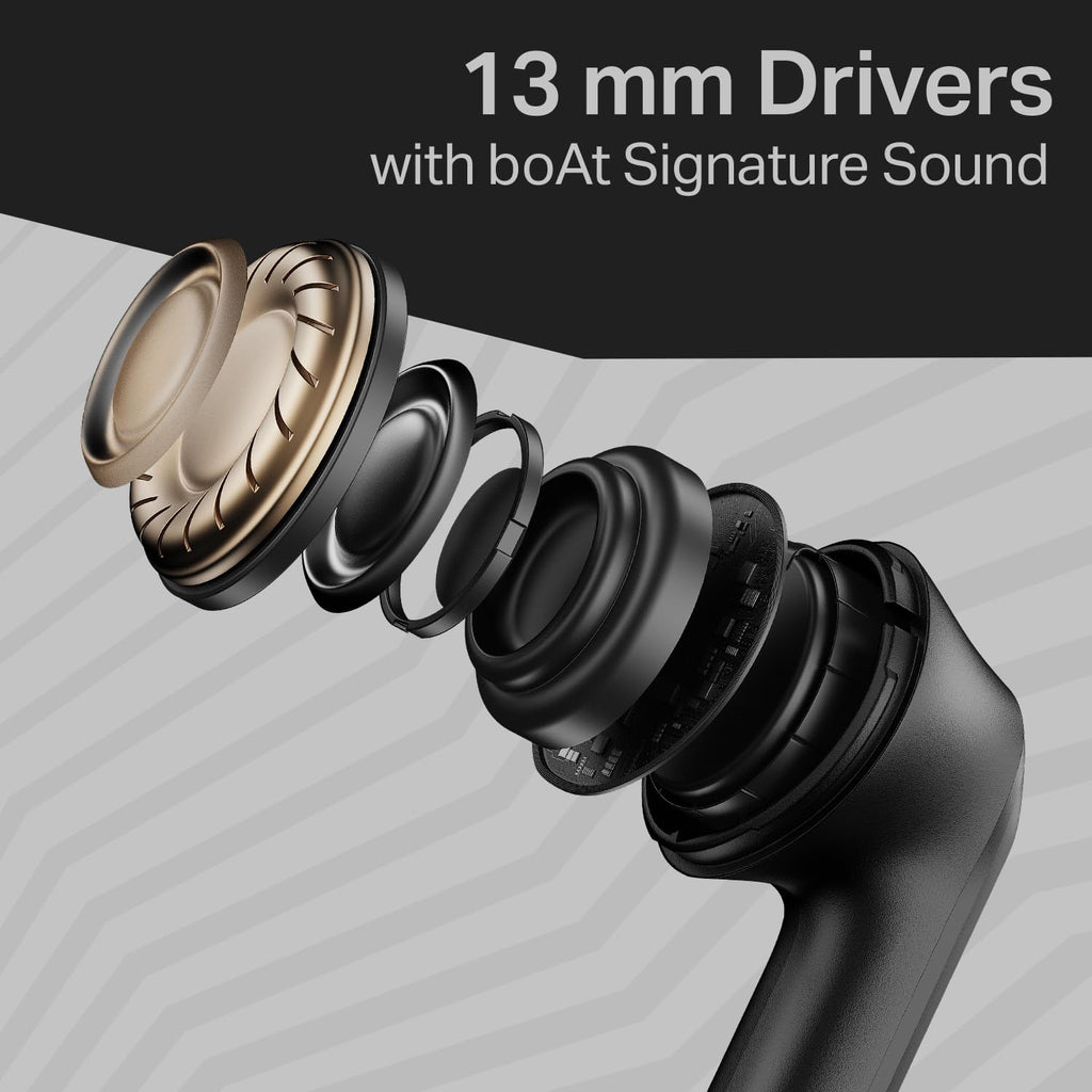 boAt 2025 Launch Airdopes 219, 4Mics ENx, 40H Battery, Best in Segment for Calling, Stream Ad Free Music via App Support, Bluetooth Earbuds, TWS Ear Buds Wireless Earphones with mic (Forest Sage)