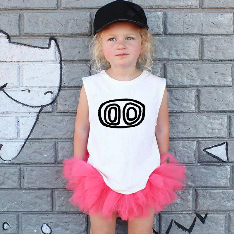 2024 Summer Children's T-Shirt Fashion 100% Cotton Boy T Shirt Girl Cartoon Skull Print Girl T-Shirt Top Boy Clothes 2-10Y