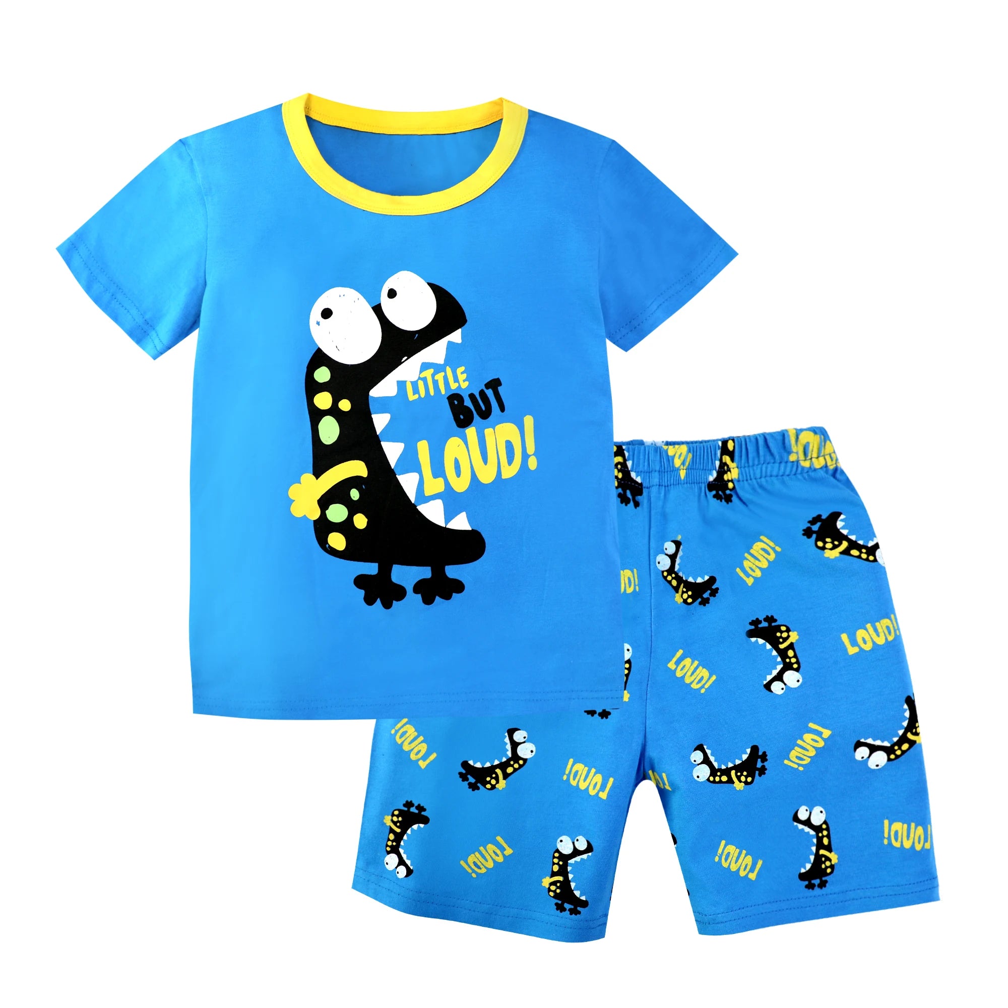 2 4 6 8 10 Years Kids Pjs Sets Summer Pajamas for Children Cotton Boys Sleepwear Baby Pyjamas Short Sleeves Girl Sets Nightwear